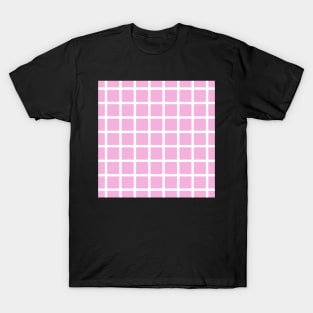 Retro style pink check 2 T-Shirt